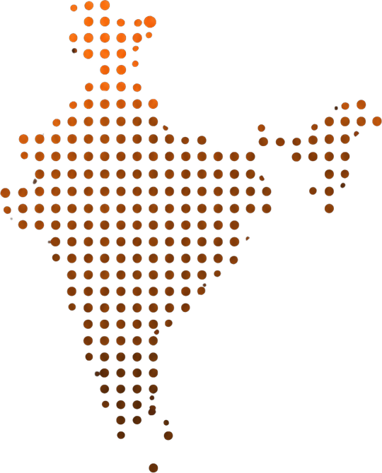 Map of India — Pinch coverage